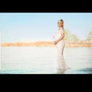 woman maternity dress